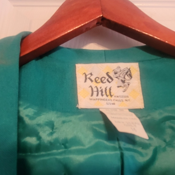 Used Reed Hill Green Show Jacket Size 14 - Picture 2 of 2